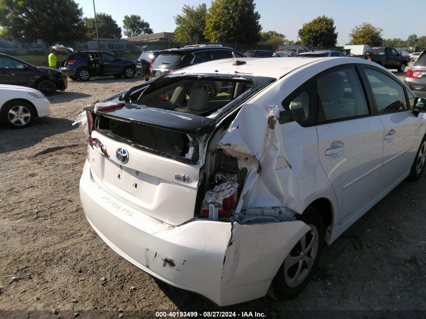 2014 Toyota Prius Three VIN: JTDKN3DU8E0385078 Lot: 40193499