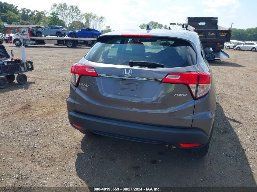 2021 Honda Hr-V Awd Lx VIN: 3CZRU6H37MM726786 Lot: 40193559