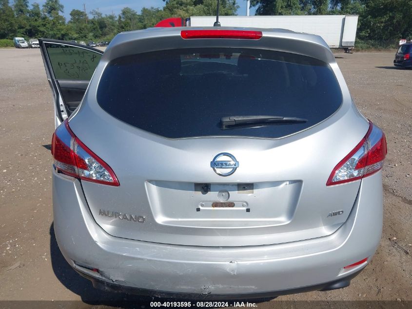 2014 Nissan Murano S VIN: JN8AZ1MW2EW524595 Lot: 40193595