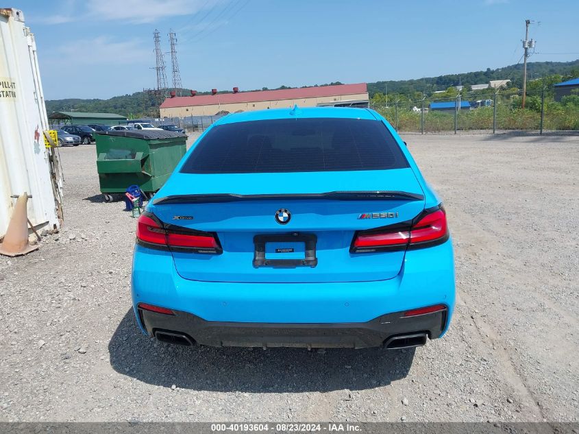 2021 BMW M550I xDrive VIN: WBA13BK0XMCG21982 Lot: 40193604