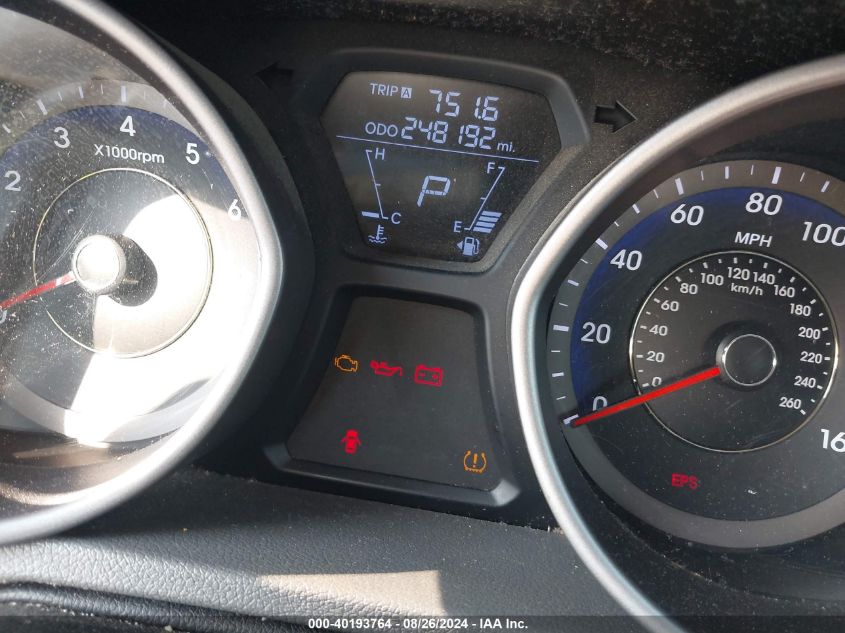 2011 Hyundai Elantra Gls (Ulsan Plant) VIN: KMHDH4AE2BU086608 Lot: 40193764