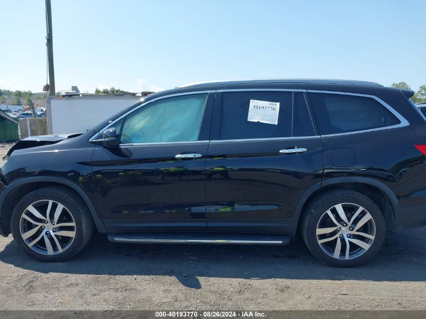 2017 Honda Pilot Touring VIN: 5FNYF6H94HB090774 Lot: 40193770