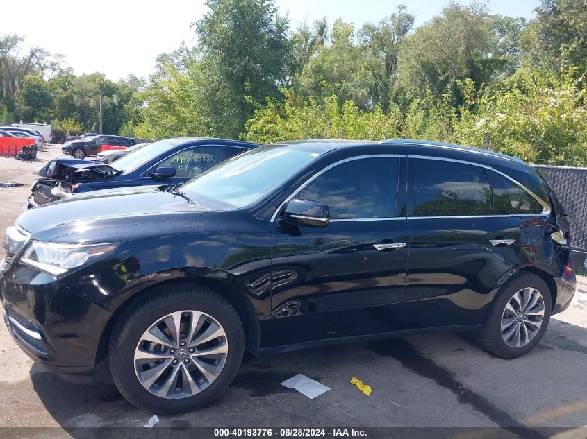 2016 Acura Mdx Technology Acurawatch Plus Packages/Technology Package VIN: 5FRYD3H4XGB005927 Lot: 40193776