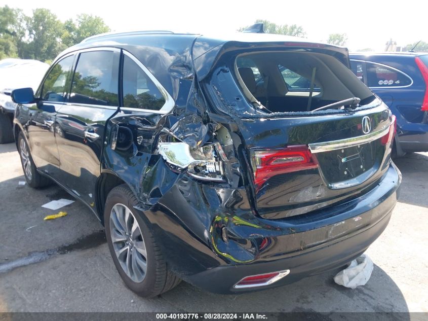 2016 Acura Mdx Technology Acurawatch Plus Packages/Technology Package VIN: 5FRYD3H4XGB005927 Lot: 40193776