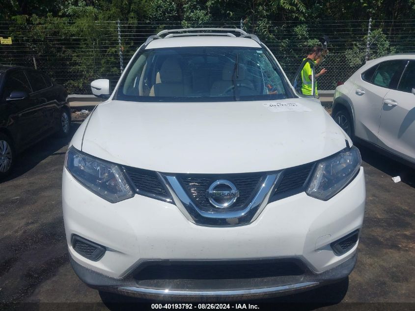 2016 Nissan Rogue Sv VIN: KNMAT2MT0GP684030 Lot: 40193792