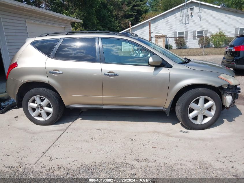 2005 Nissan Murano Se VIN: JN8AZ08W65W426495 Lot: 40193802