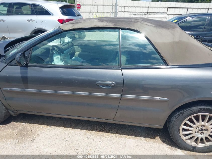 2005 Chrysler Sebring Touring VIN: 1C3EL55R35N608563 Lot: 40193869