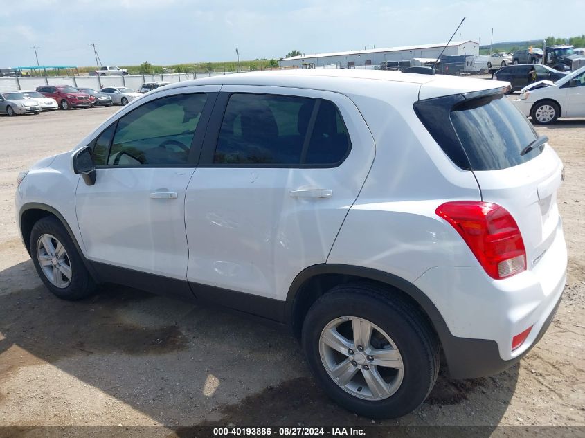 2020 Chevrolet Trax Awd Ls VIN: 3GNCJNSB8LL325337 Lot: 40193886