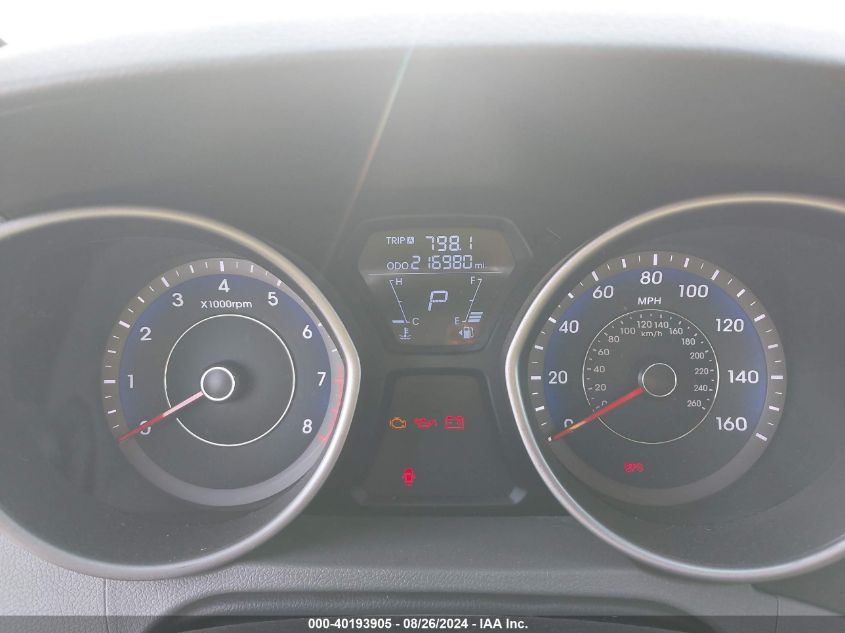 KMHDH4AEXCU464160 2012 Hyundai Elantra Limited (Ulsan Plant)