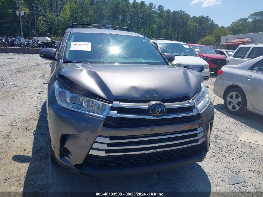 2018 Toyota Highlander Le VIN: 5TDZARFH6JS041429 Lot: 40193908