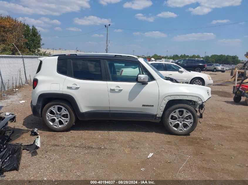 2018 Jeep Renegade Limited Fwd VIN: ZACCJADB5JPG74233 Lot: 40194037