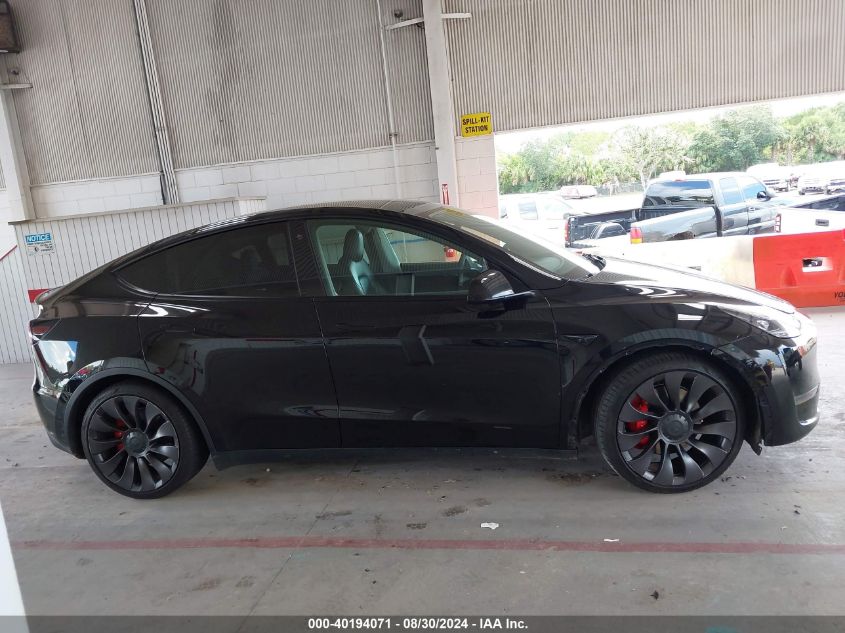 2021 Tesla Model Y Performance Dual Motor All-Wheel Drive VIN: 5YJYGDEF0MF216005 Lot: 40194071