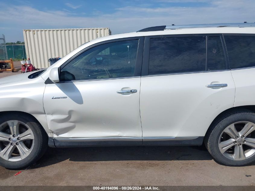 5TDDK3EH9CS105634 2012 Toyota Highlander Limited V6