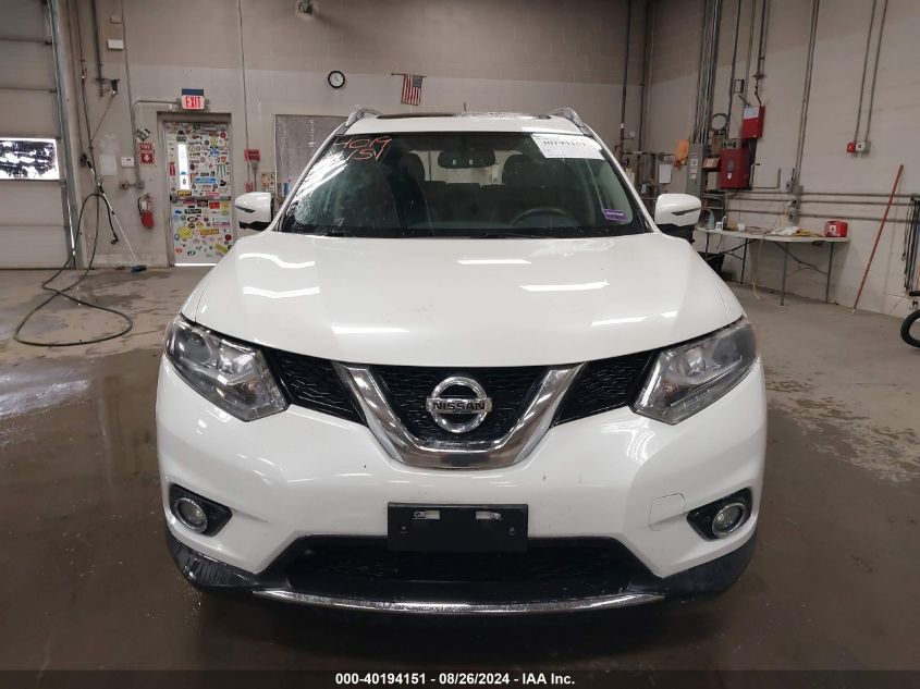 2016 Nissan Rogue Sl VIN: 5N1AT2MV8GC884366 Lot: 40194151