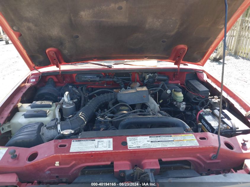 1998 Ford Ranger Splash/Xl/Xlt VIN: 1FTYR10CXWTA52994 Lot: 40194165