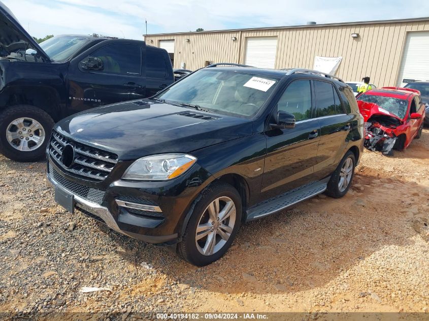 2012 Mercedes-Benz Ml 350 350 4Matic VIN: 4JGDA5HB6CA025089 Lot: 40194182