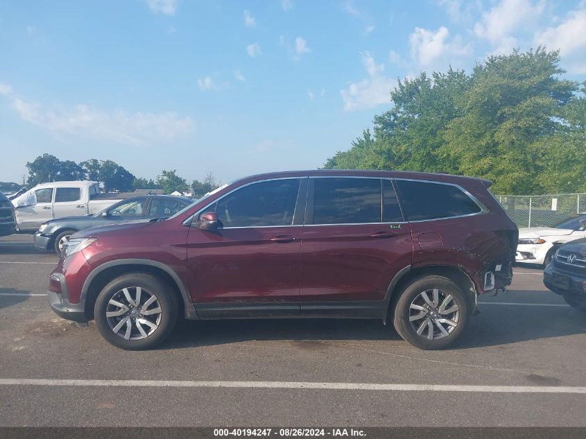 2020 Honda Pilot Awd Ex-L VIN: 5FNYF6H53LB019412 Lot: 40194247