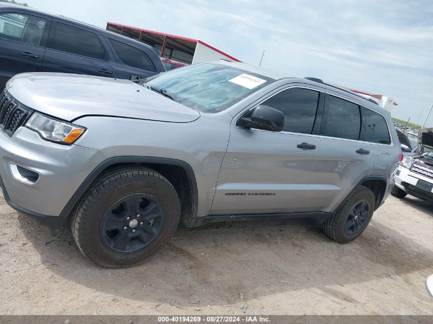 2017 Jeep Grand Cherokee Laredo 4X4 VIN: 1C4RJFAG0HC706835 Lot: 40194269