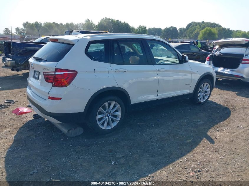 2017 BMW X3 SDRIVE28I - 5UXWZ7C38H0V90070