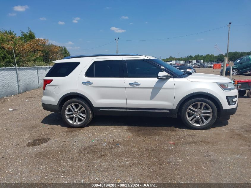 2017 Ford Explorer Limited VIN: 1FM5K7FH3HGA69110 Lot: 40194283