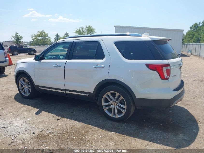 2017 Ford Explorer Limited VIN: 1FM5K7FH3HGA69110 Lot: 40194283