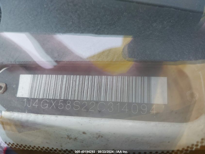 1J4GX58S22C314094 2002 Jeep Grand Cherokee Limited