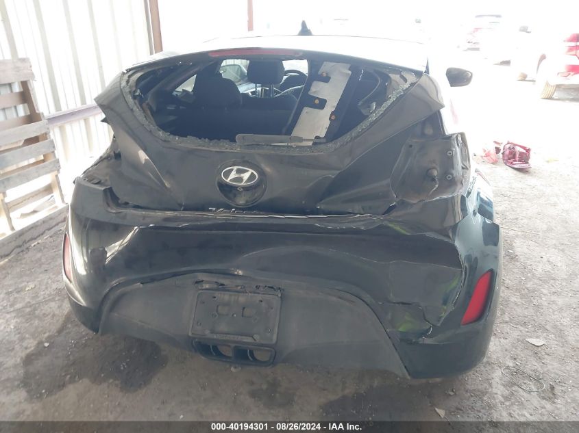 2016 Hyundai Veloster VIN: KMHTC6ADXGU278086 Lot: 40194301