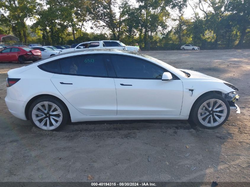 2021 Tesla Model 3 Long Range Dual Motor All-Wheel Drive VIN: 5YJ3E1EB0MF015510 Lot: 40194315