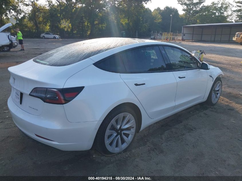 VIN 5YJ3E1EB0MF015510 2021 Tesla Model 3, Long Rang... no.4