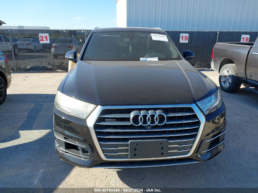 2017 Audi Q7 3.0T Premium VIN: WA1LAAF77HD016764 Lot: 40194386