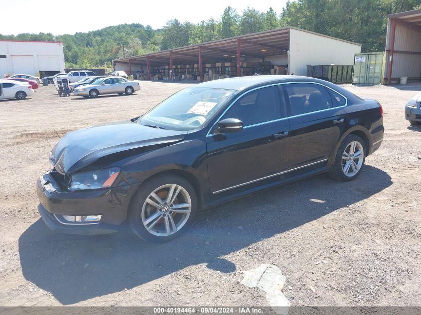 2013 Volkswagen Passat 2.0L Tdi Sel Premium VIN: 1VWCN7A37DC145988 Lot: 40194464