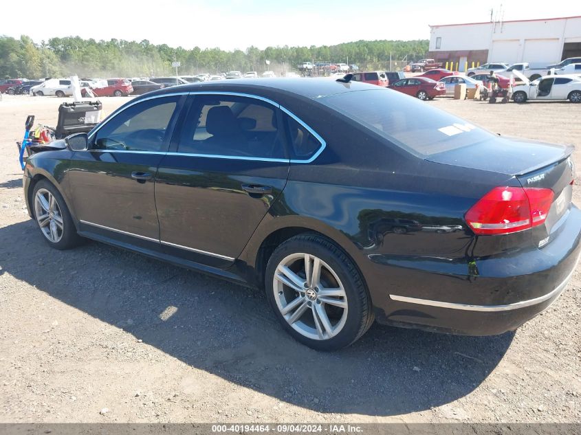 2013 Volkswagen Passat 2.0L Tdi Sel Premium VIN: 1VWCN7A37DC145988 Lot: 40194464