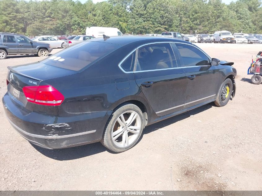 2013 Volkswagen Passat 2.0L Tdi Sel Premium VIN: 1VWCN7A37DC145988 Lot: 40194464