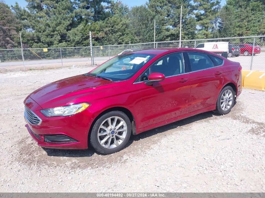 2017 FORD FUSION SE - 3FA6P0H72HR378684