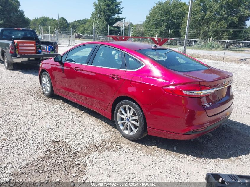 2017 FORD FUSION SE - 3FA6P0H72HR378684