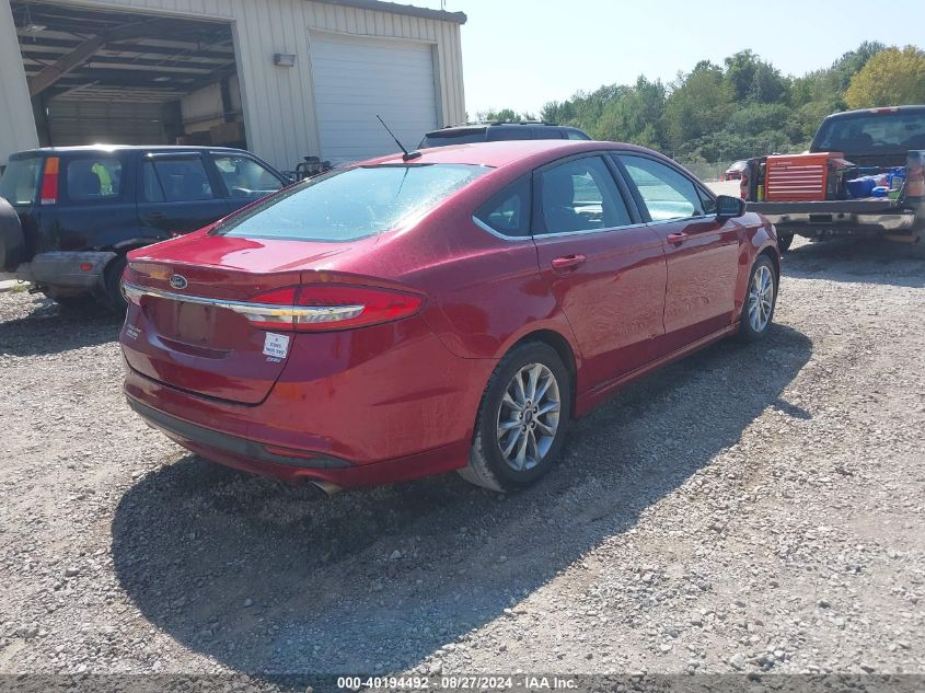 2017 FORD FUSION SE - 3FA6P0H72HR378684