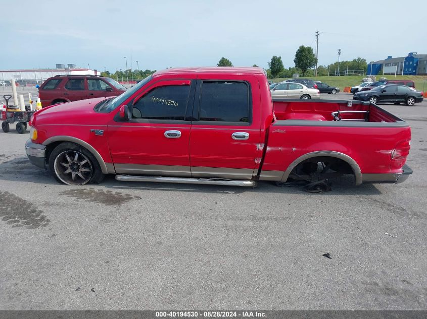 2002 Ford F-150 Lariat/Xlt VIN: 1FTRW07L02KC13267 Lot: 40194530