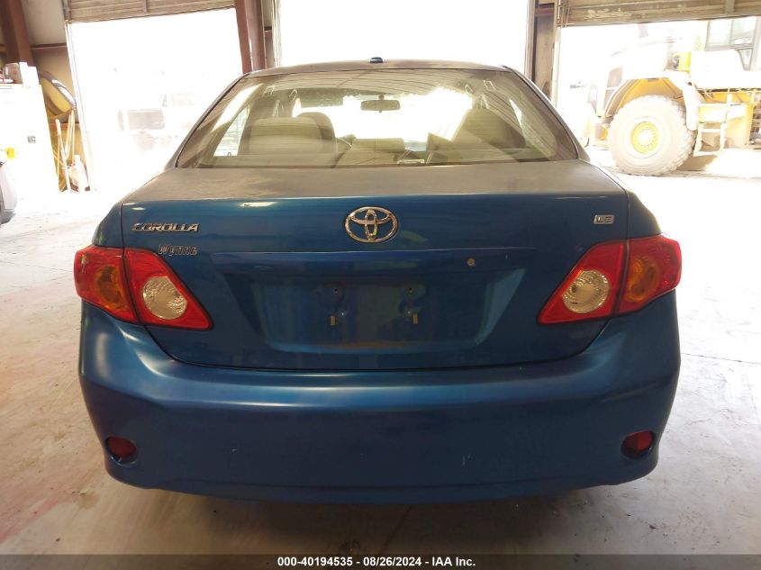 2009 Toyota Corolla Le VIN: 2T1BU40E89C170531 Lot: 40194535