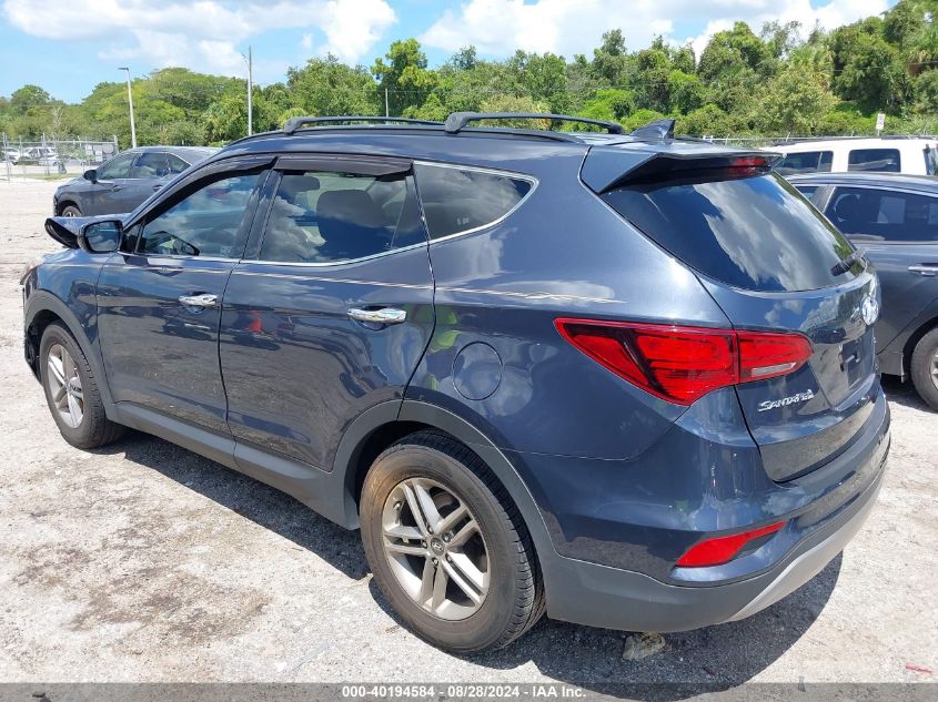 2017 Hyundai Santa Fe Sport 2.4L VIN: 5NMZU3LB8HH033706 Lot: 40194584