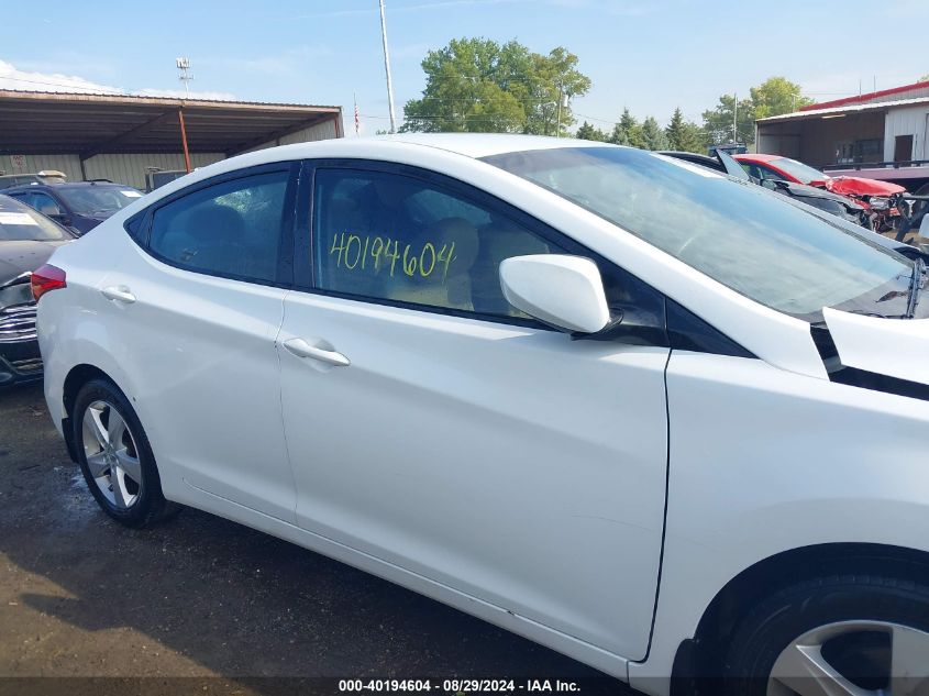 2013 Hyundai Elantra Gls VIN: 5NPDH4AE4DH427265 Lot: 40194604