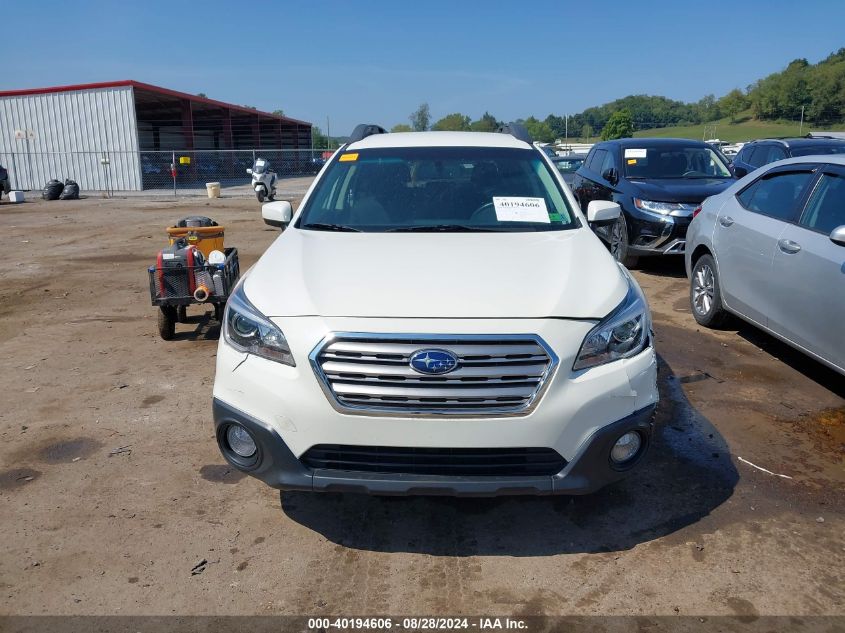 2015 Subaru Outback 2.5I Premium VIN: 4S4BSBCC6F3262130 Lot: 40194606