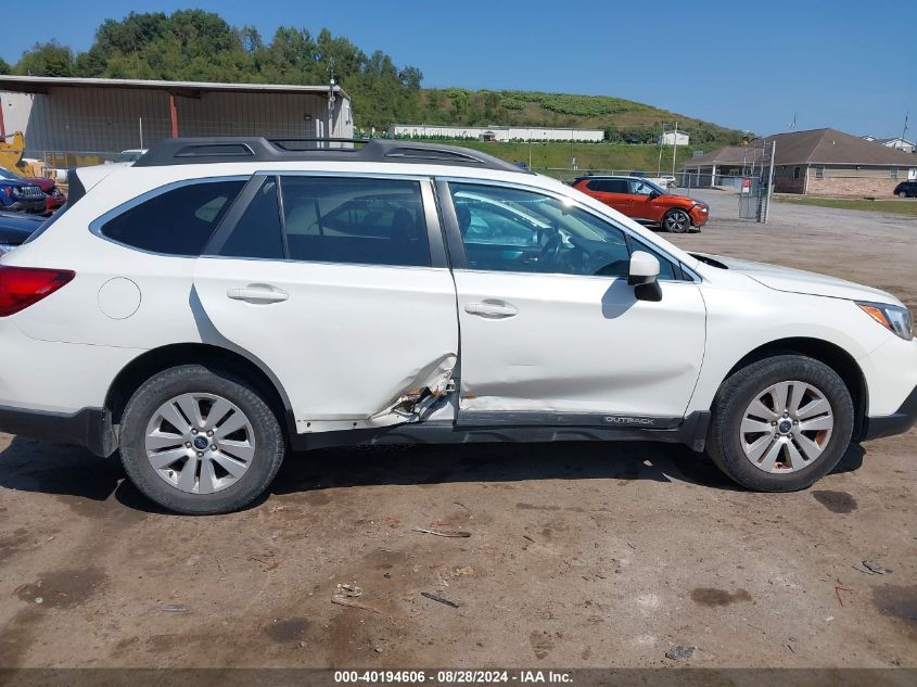 2015 Subaru Outback 2.5I Premium VIN: 4S4BSBCC6F3262130 Lot: 40194606