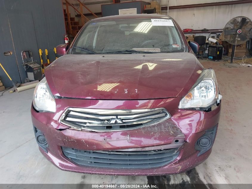 2019 Mitsubishi Mirage G4 Es VIN: ML32F3FJ8KHF13760 Lot: 40194667