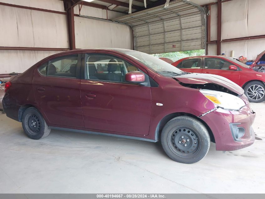 2019 Mitsubishi Mirage G4 Es VIN: ML32F3FJ8KHF13760 Lot: 40194667