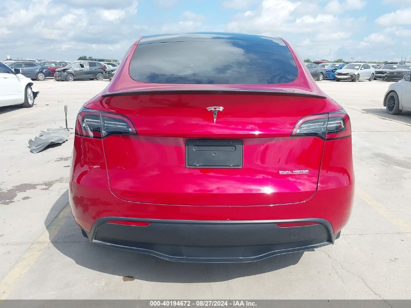 2023 Tesla Model Y Awd/Performance Dual Motor All-Wheel Drive VIN: 7SAYGDEF2PF902330 Lot: 40194672