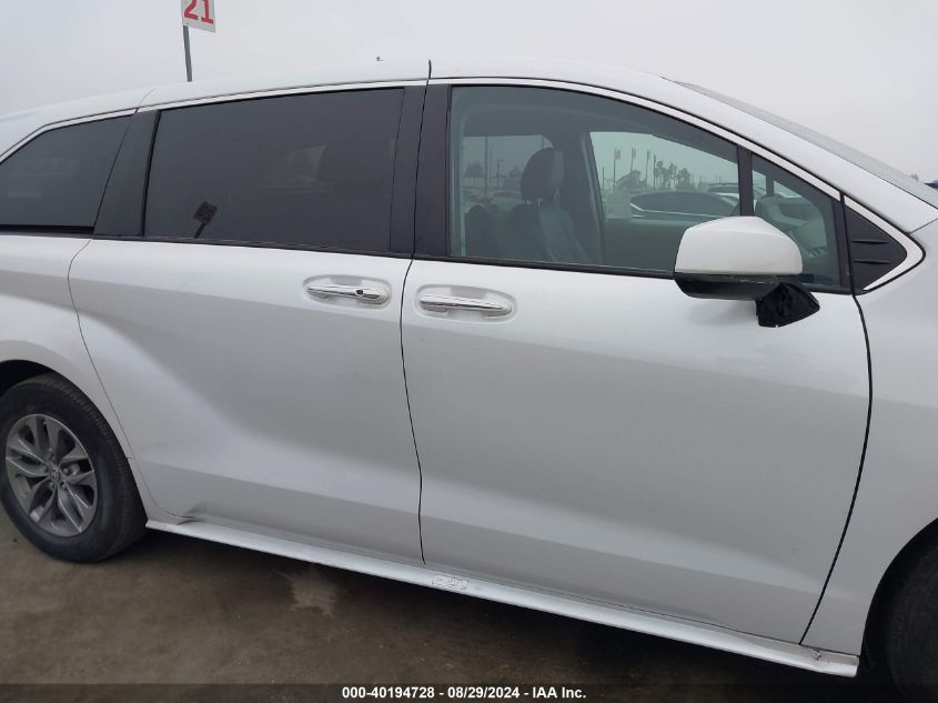 2022 Toyota Sienna Xle VIN: 5TDYSKFC7NS060937 Lot: 40194728