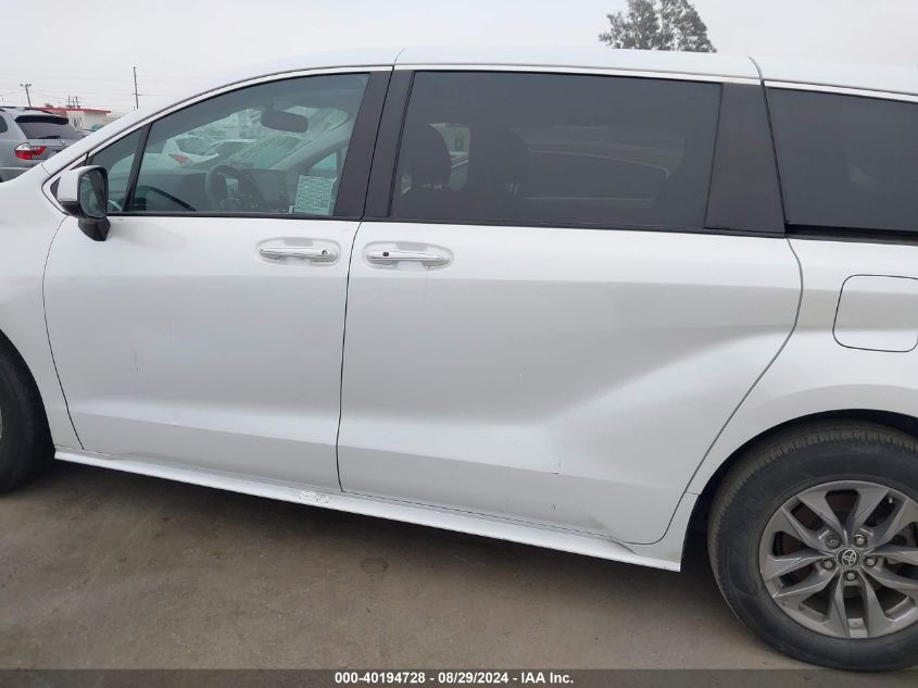 2022 Toyota Sienna Xle VIN: 5TDYSKFC7NS060937 Lot: 40194728