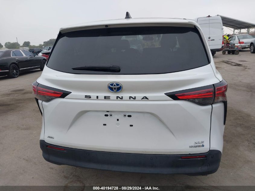 2022 Toyota Sienna Xle VIN: 5TDYSKFC7NS060937 Lot: 40194728