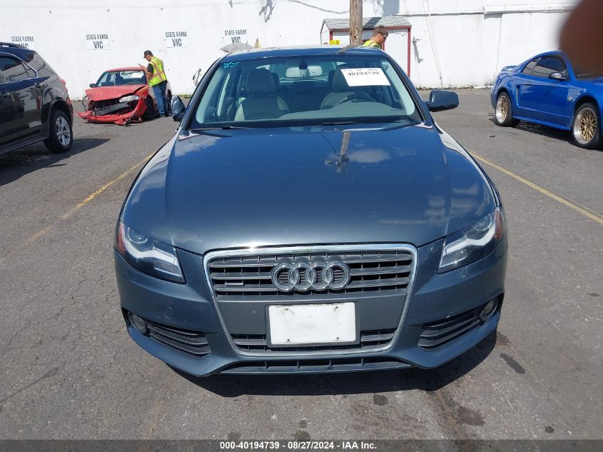 2011 Audi A4 2.0T Premium VIN: WAUFFAFL1BN047816 Lot: 40194739