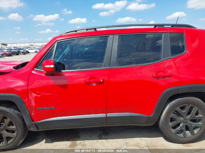 2018 Jeep Renegade Altitude Fwd VIN: ZACCJABBXJPG85554 Lot: 40194773